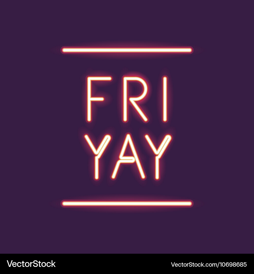 Neon font text design Vector Image