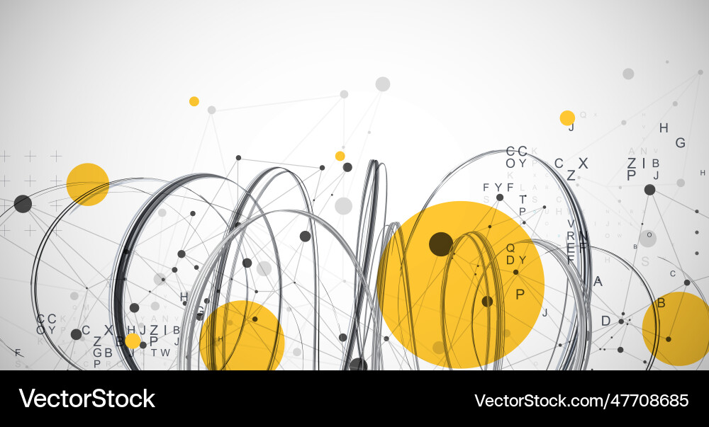Template for science and technology presentation Template for science and technology presentation vector image