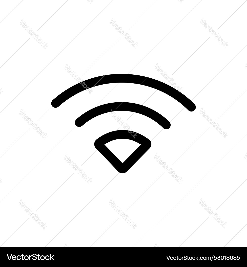 Wifi icon set wi fi connection symbol mobile Wifi icon set wi fi connection symbol mobile vector image