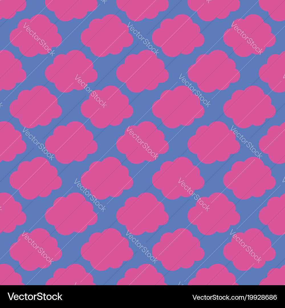 Clouds weather seamless pattern background vector image