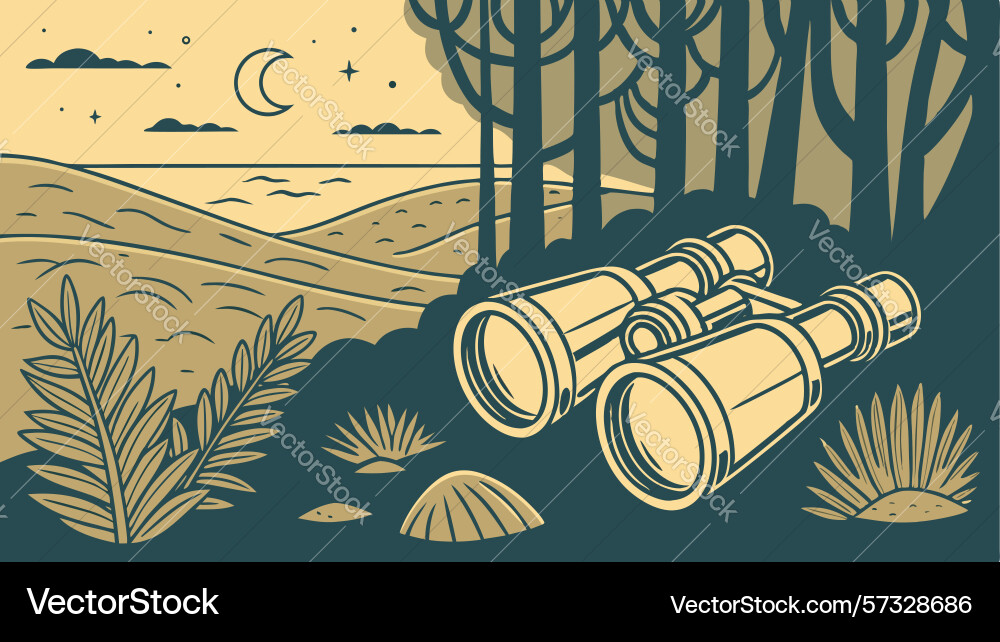 Forest path with overhanging trees - enchanted vector image