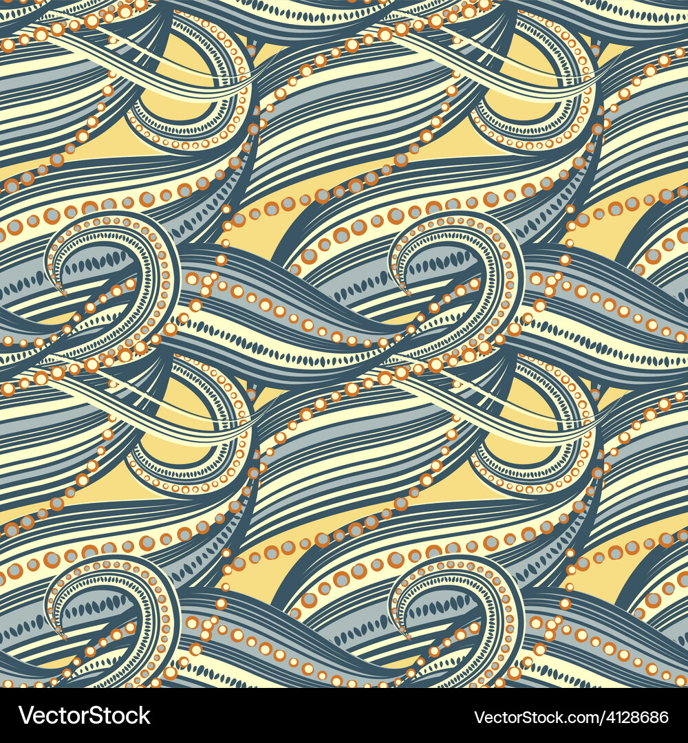 Seamless abstract wave pattern Vector Image