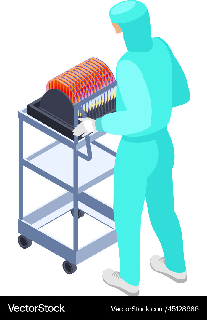 Semiconductor Produktionsarbeiterzusammensetzung Semiconductor Produktionsarbeiterzusammensetzung vektorbild