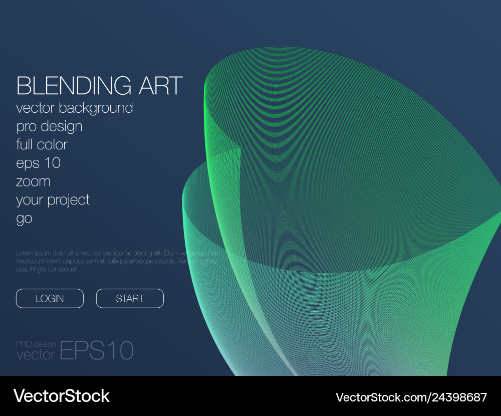 Abstract blend background template for web site Vector Image