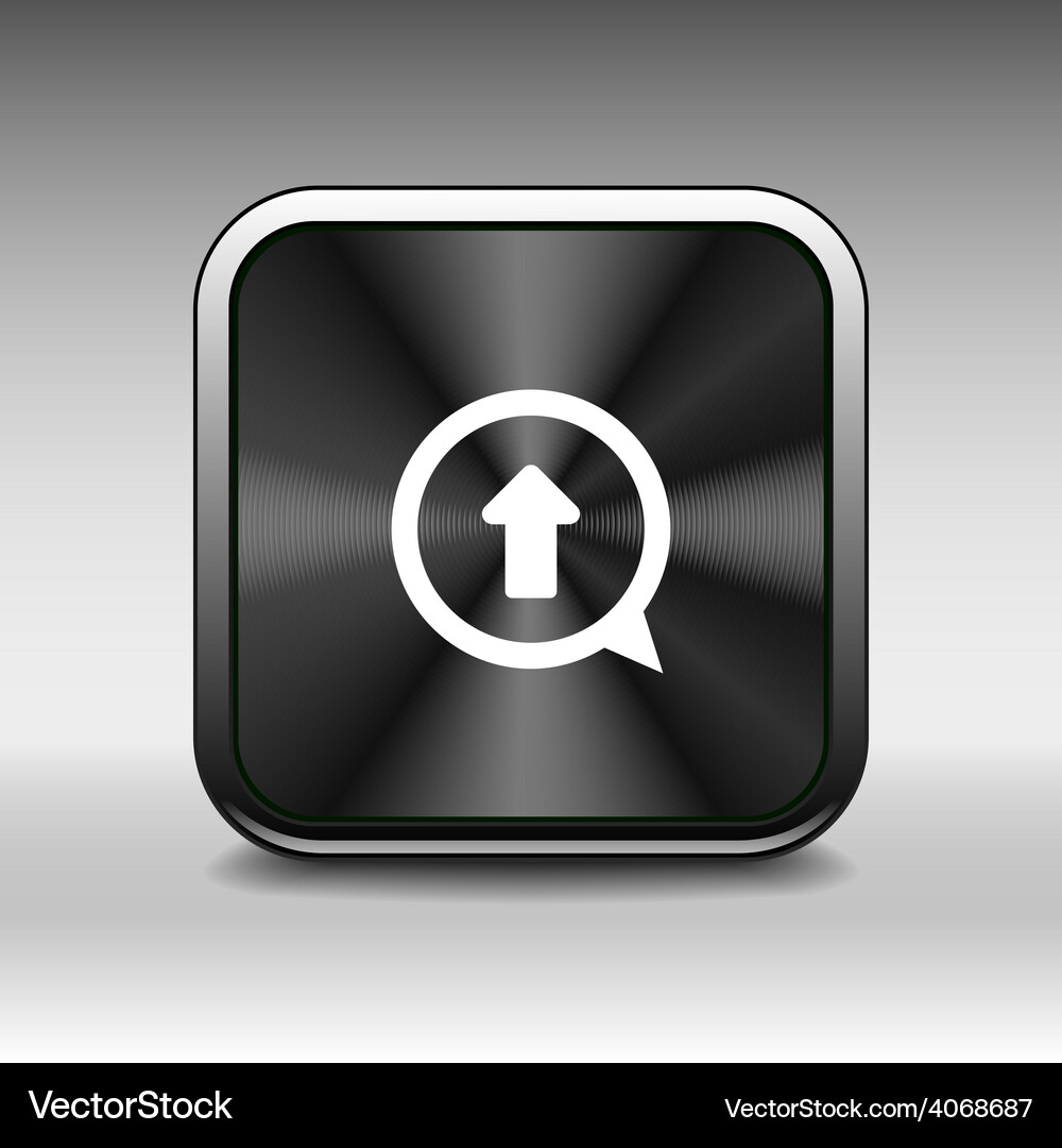 Arrow up icon isolated move symbol element Vector Image