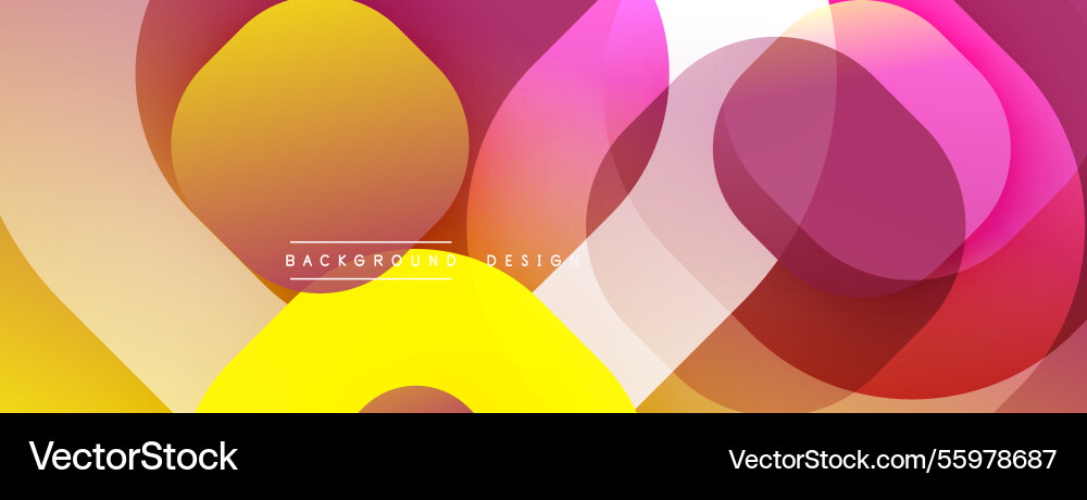 Circular abstract design with overlapping Circular abstract design with overlapping Vector Image