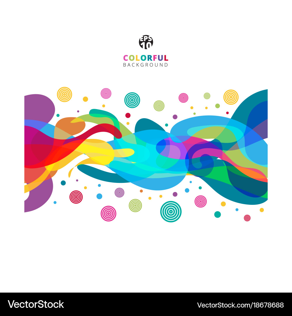 Abstract colorful color splash on white Royalty Free Vector