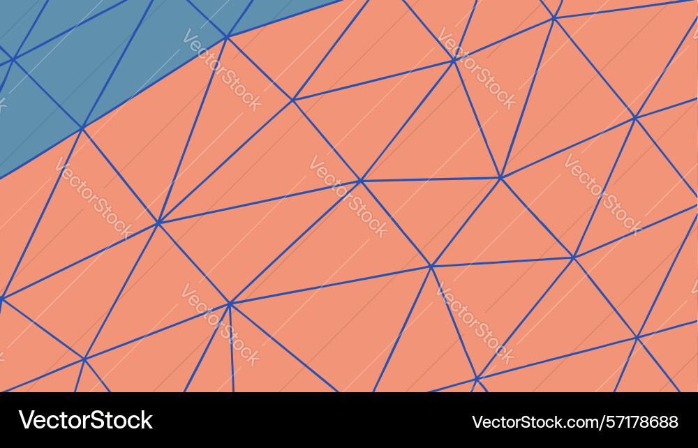 Abstract triangular pattern with warm palette vector image