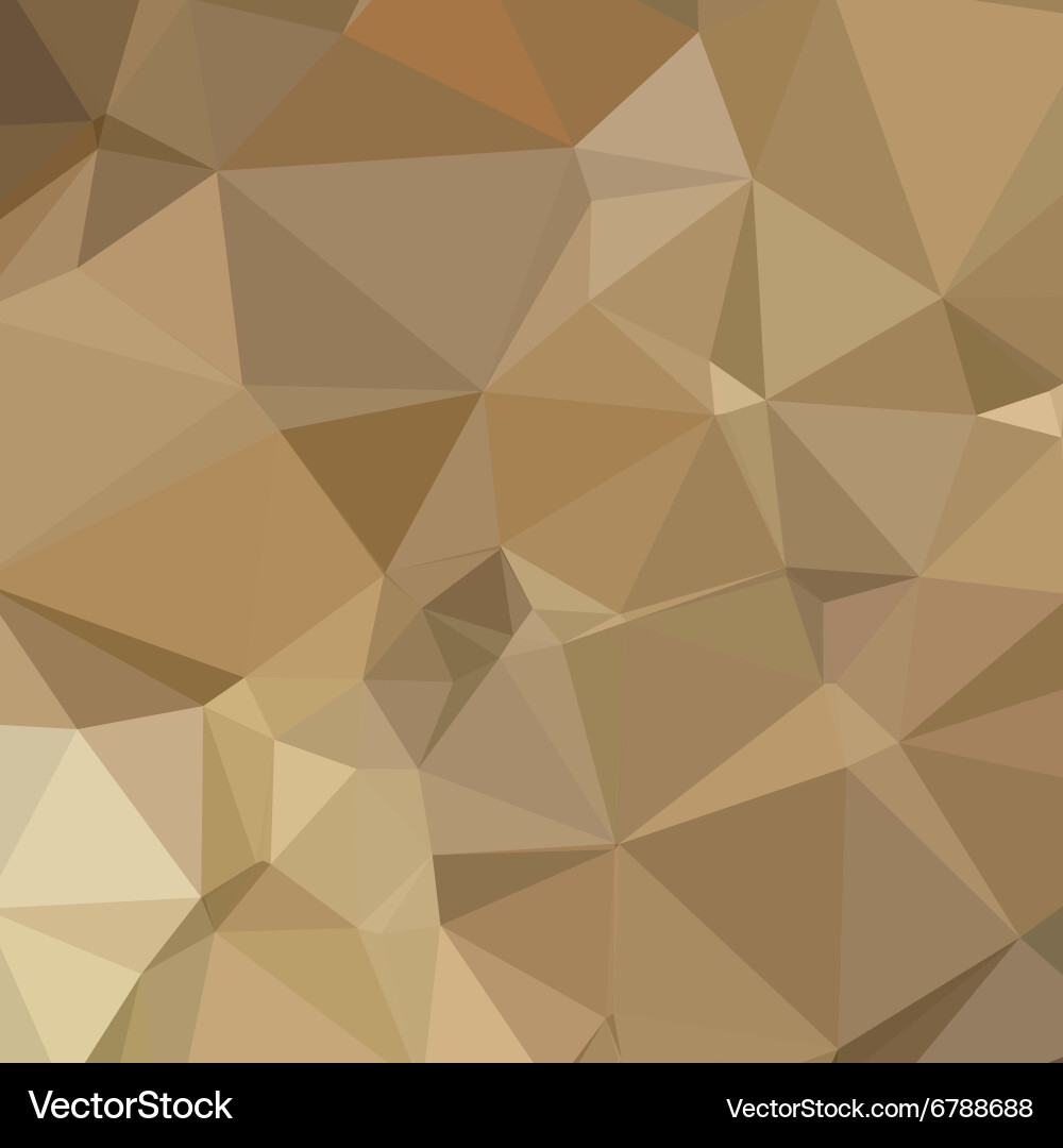 Burlywood braun abstrakt niederen Polygon Hintergrund Vektorbild