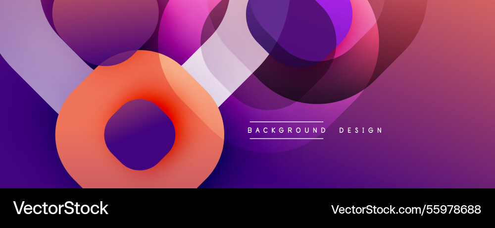 Circular abstract design with overlapping Circular abstract design with overlapping vector image