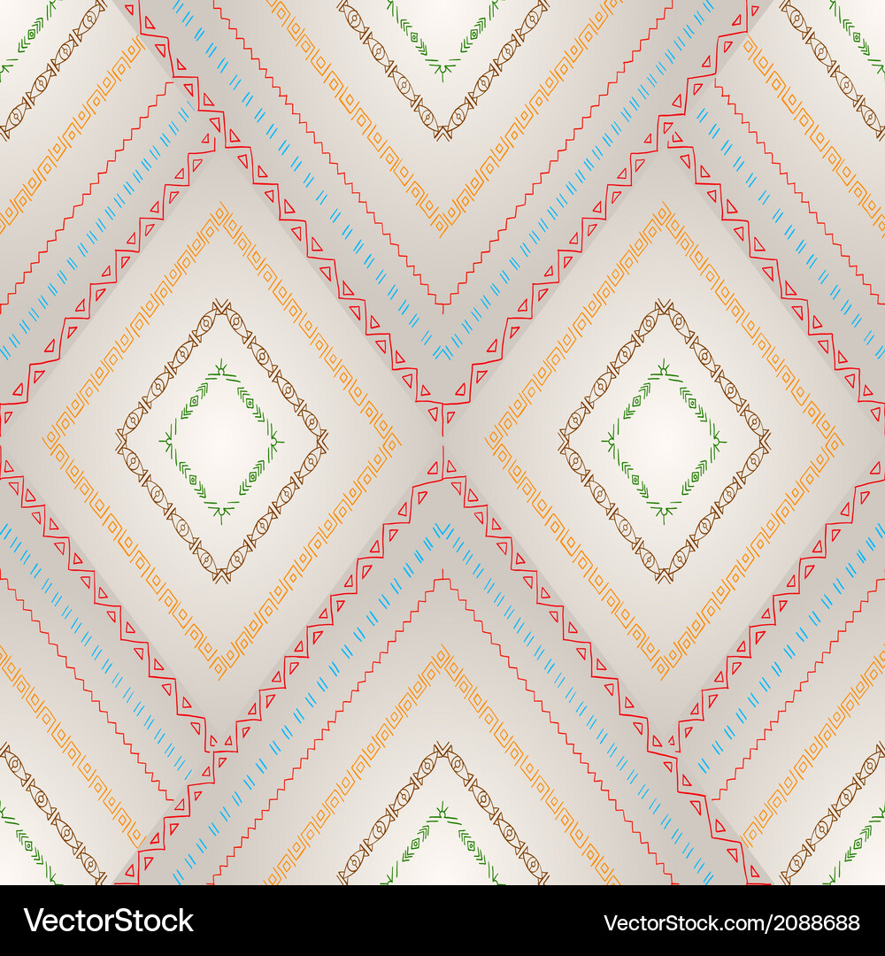 Seamless pattern with geometric elements Vector Image