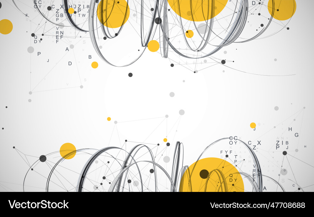 Template for science and technology presentation Vector Image