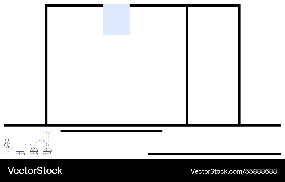 Warehouse layout with compartments loading zone Warehouse layout with compartments loading zone vector image