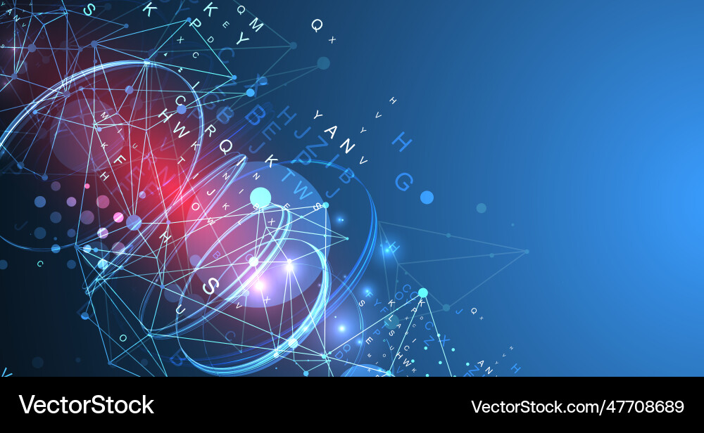 Abstract swirling lines with plexus effect Abstract swirling lines with plexus effect Vector Image