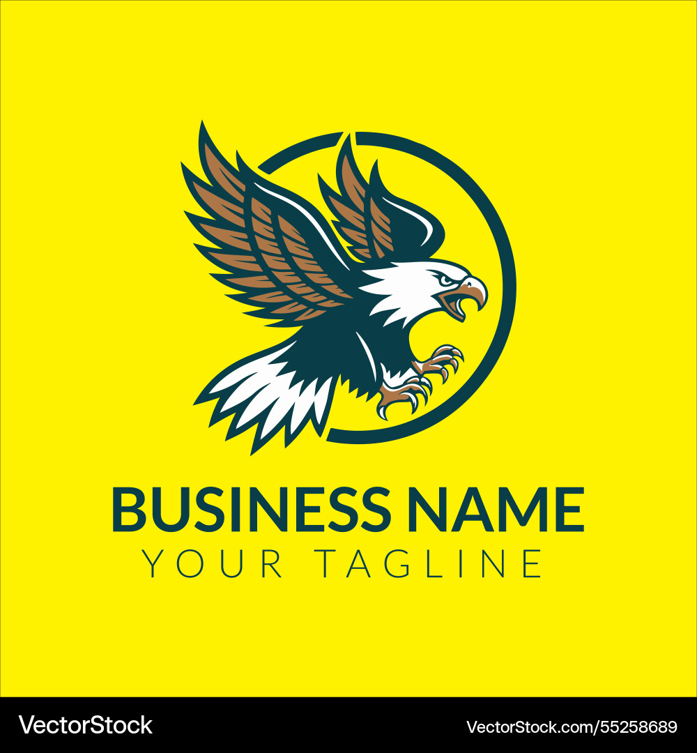 Eagle bird logo Royalty Free Vector Image - VectorStock