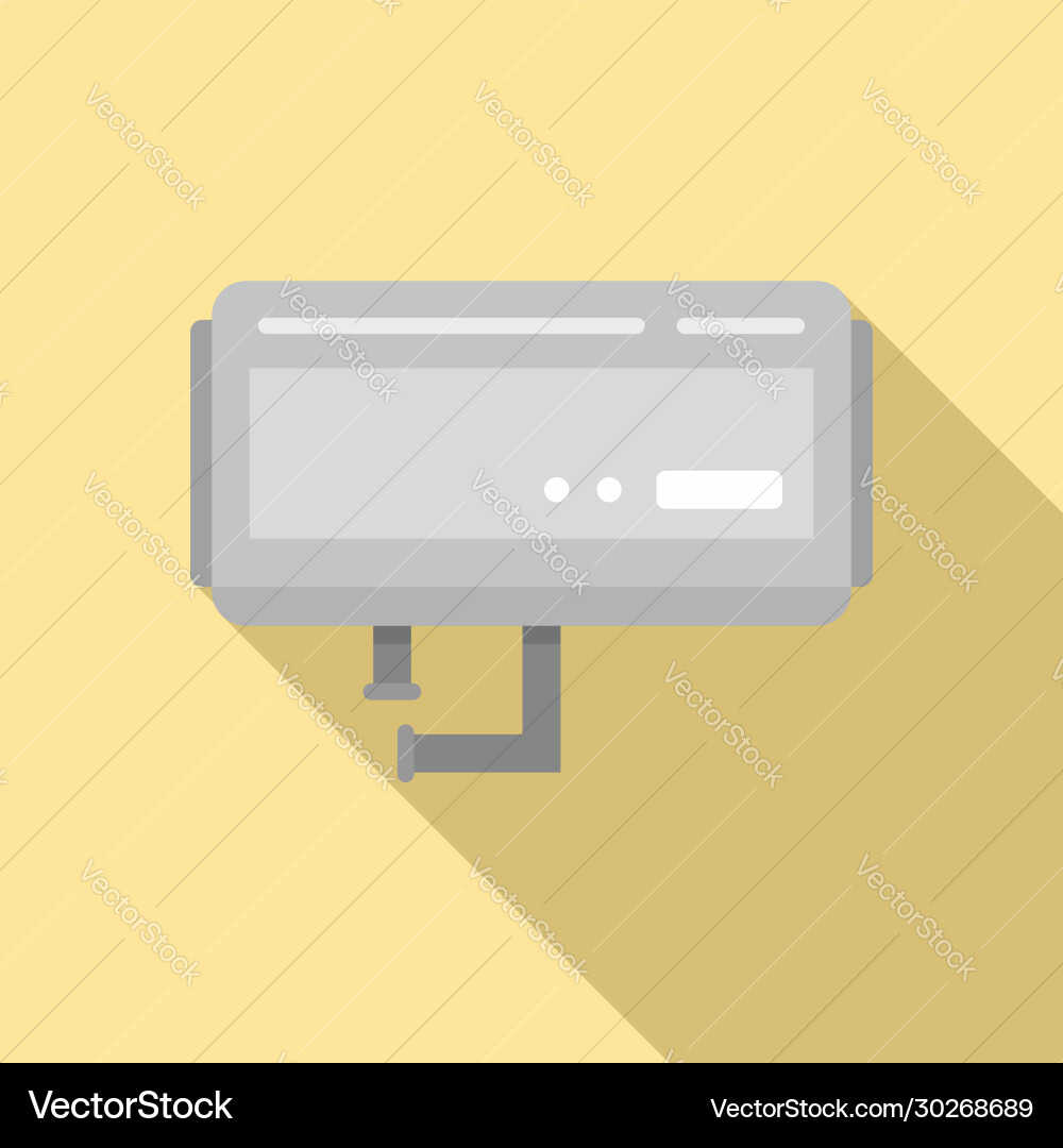 Heater boiler icon flat style Heater boiler icon flat style vector image