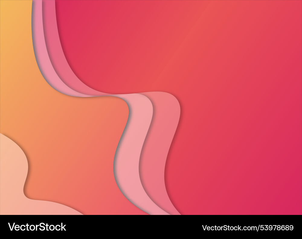 Red Gradient Wave Background Vector Image