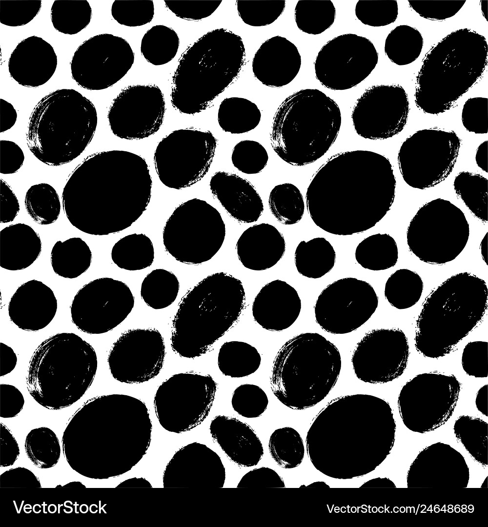 Seamless pattern with blots circles and ovals Seamless pattern with blots circles and ovals vector image