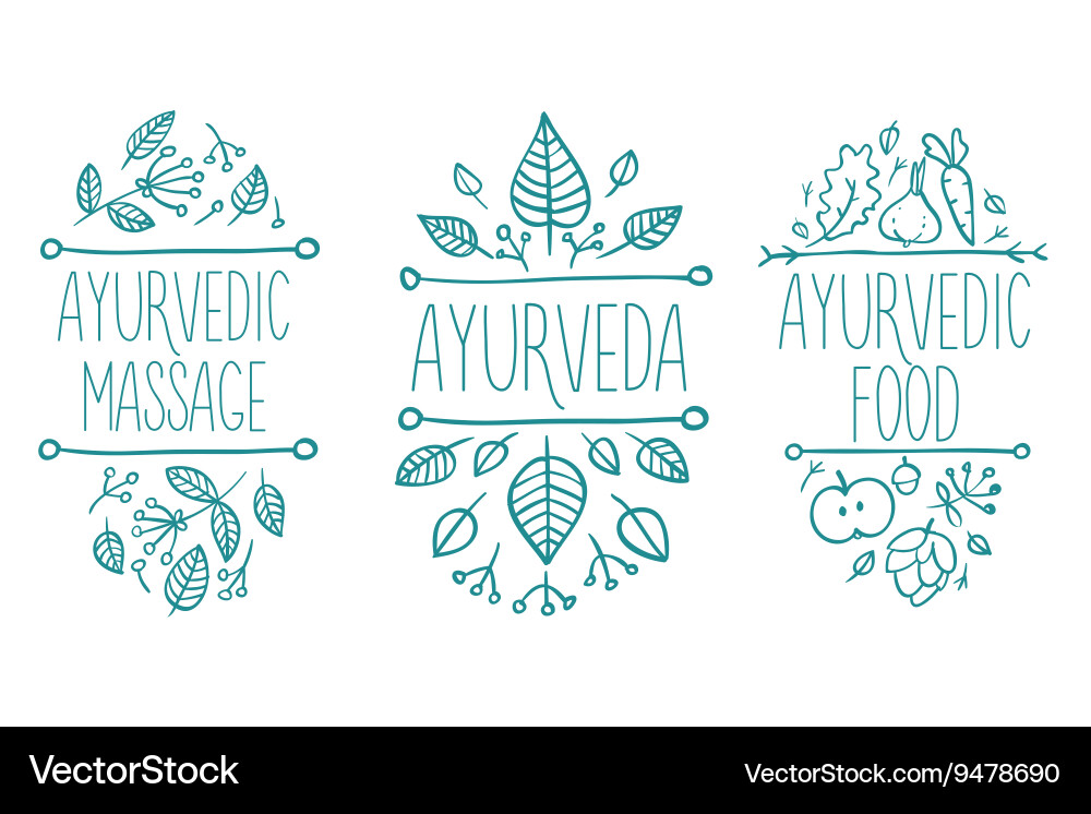 Ayurvedic Medicine Banner Vector Image