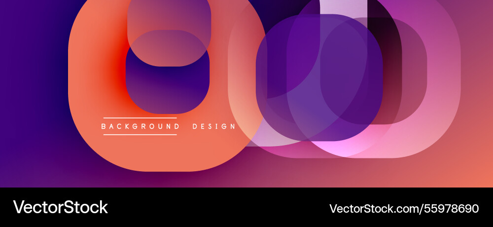 Circular abstract design with overlapping Circular abstract design with overlapping vector image