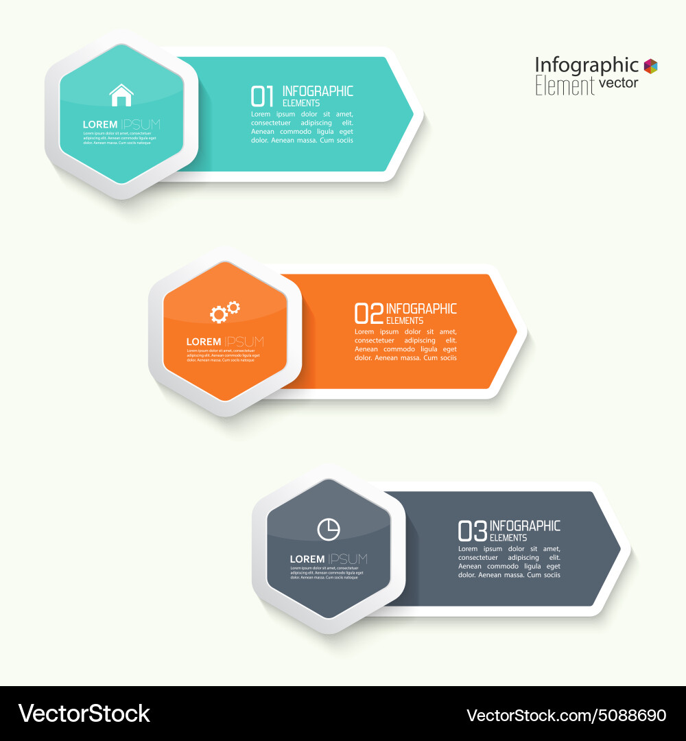 Comparative chart with templates for presentation vector image