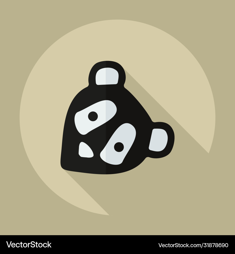 Flat modern design with shadow icons pandas vector image