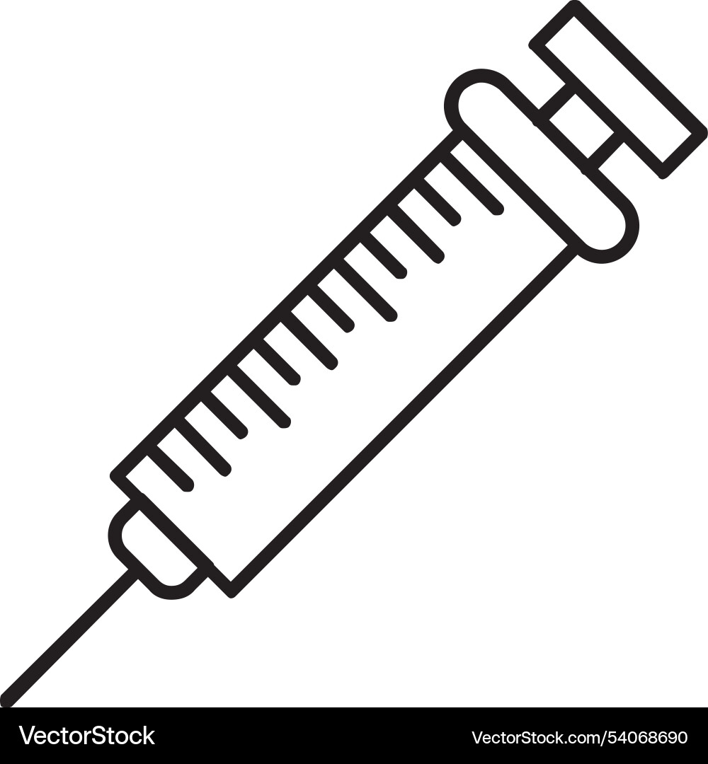Injection line icon design Vector Image