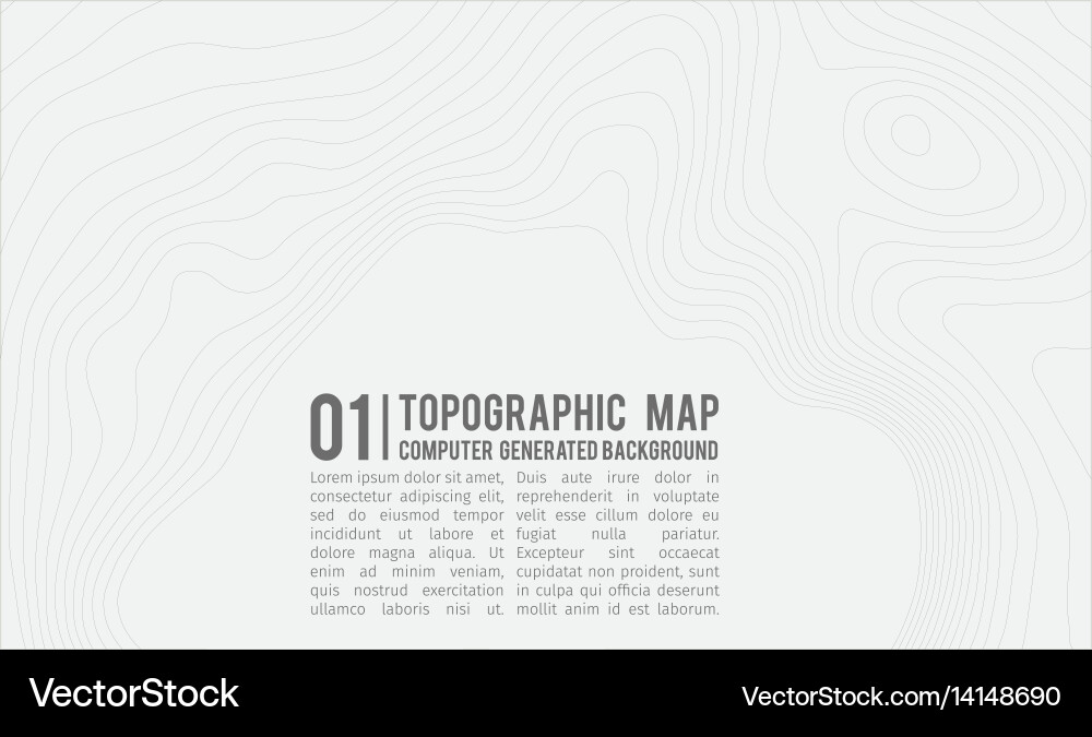 Topographic map background with space for copy vector image