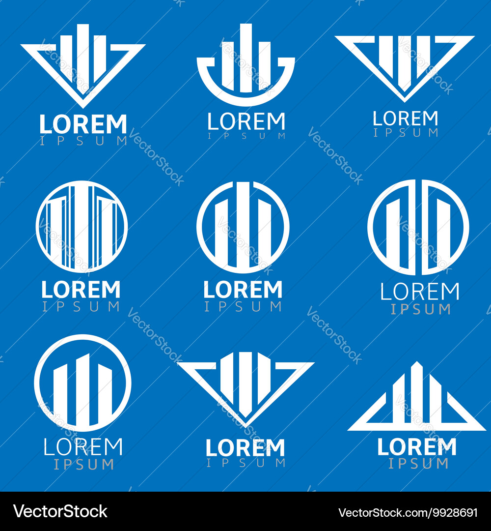 Building Icon Collection Vector Image