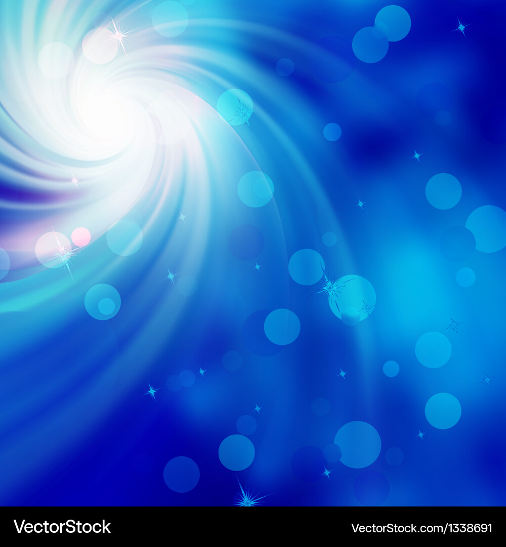 Circle light twist and bokeh background eps 10 vector image