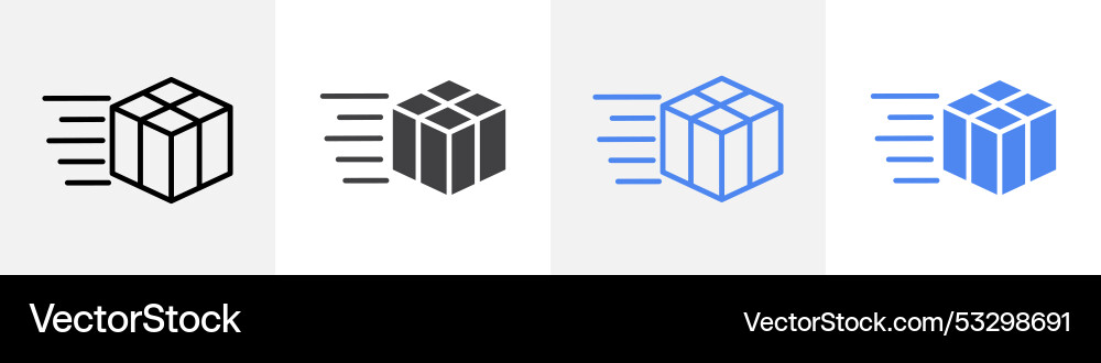 Courier icon set use for web ui or app Courier icon set use for web ui or app vector image