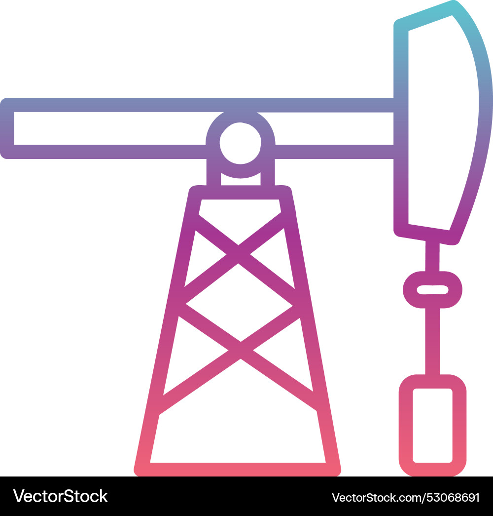 Fossil fule line gradient design Vector Image