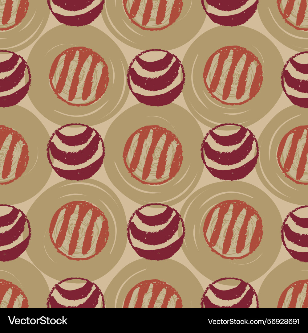 Polka dot blockprint seamless pattern Polka dot blockprint seamless pattern vector image