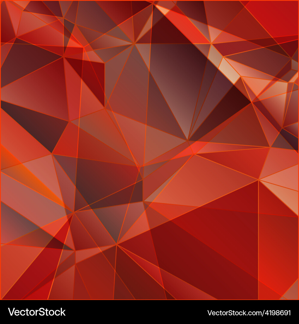 Red Geometric Triangle Pattern Vector Image