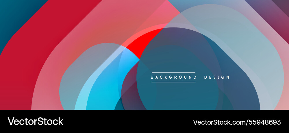 Abstract background with layered translucent vector image