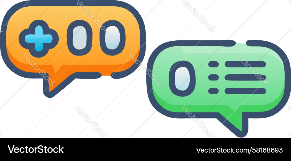 Add Message Icon - Speech Bubble Vector Image