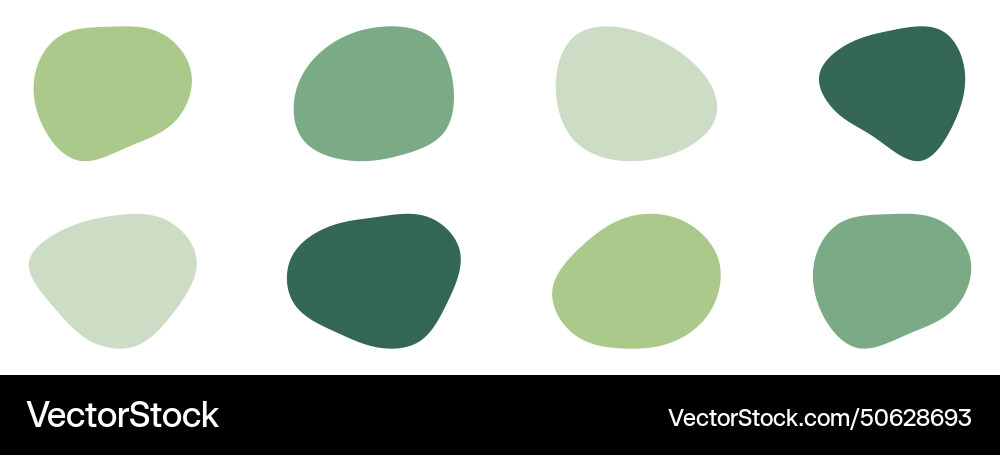 Organic blobs set icon random shapes cube drop Organic blobs set icon random shapes cube drop Vector Image