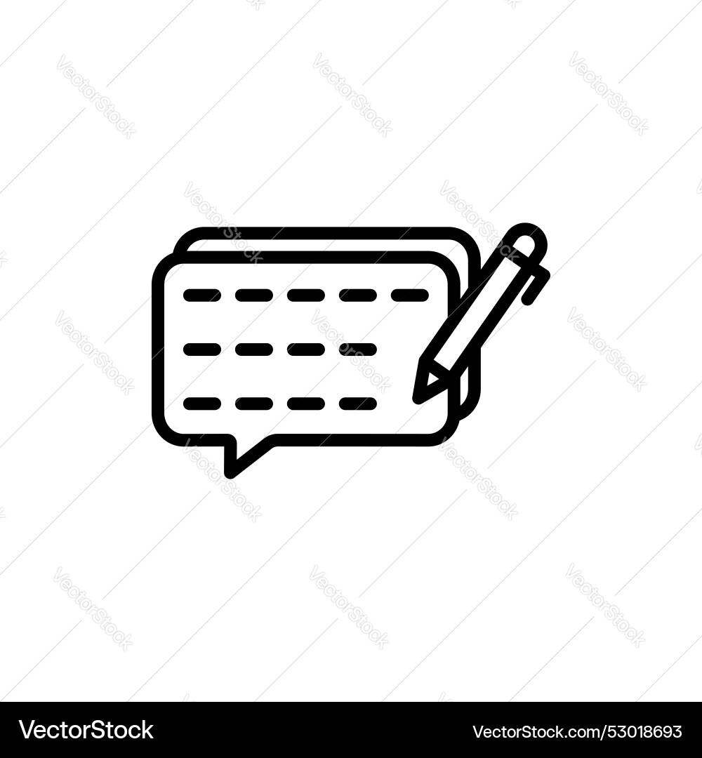 Write comment icon set positive feedback Write comment icon set positive feedback vector image