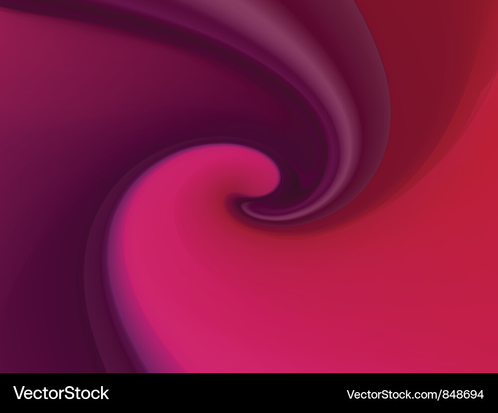 Dynamic Red Swirl Background vector image