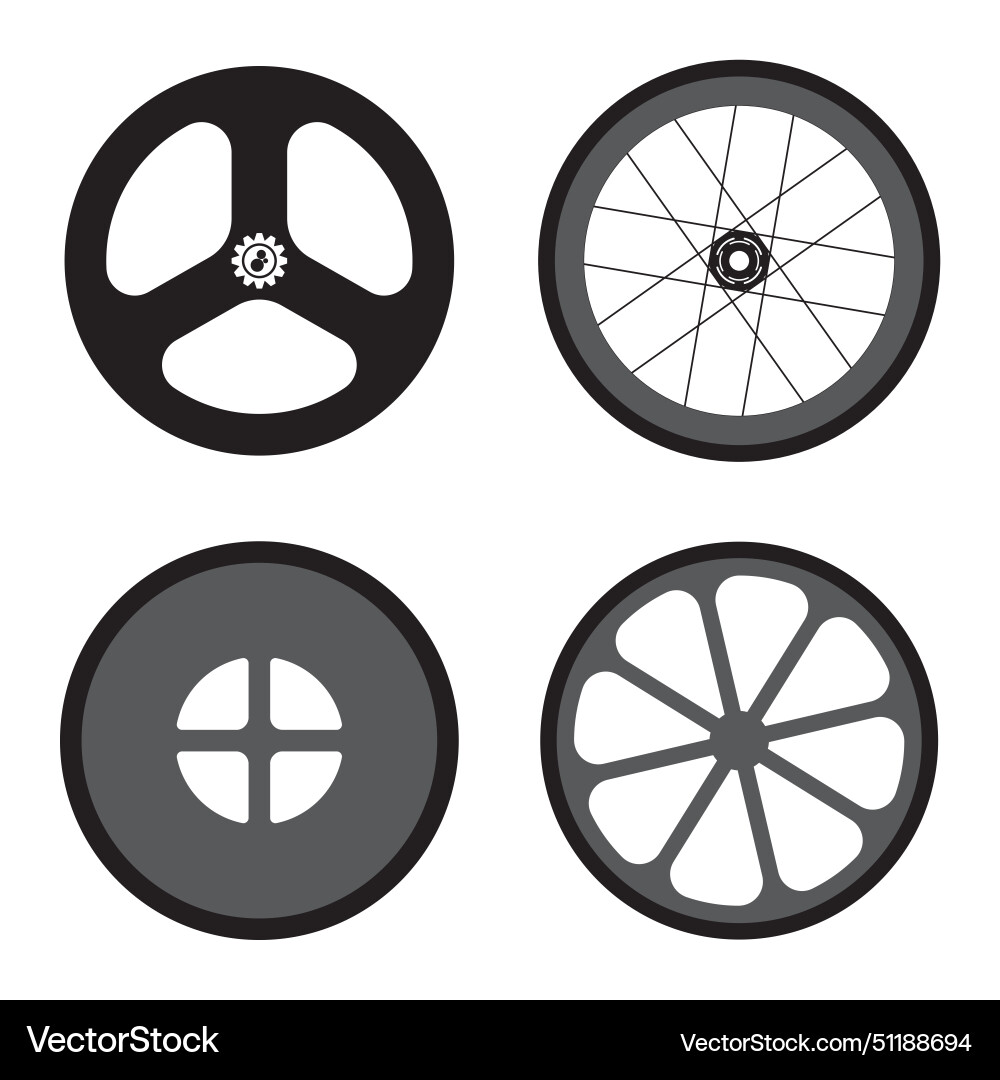 Fixie wheels icon Royalty Free Vector Image - VectorStock