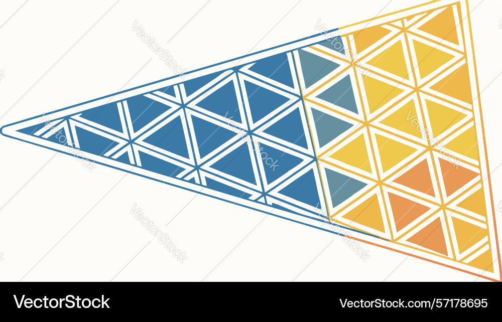 Abstract geometric triangular background cool vector image