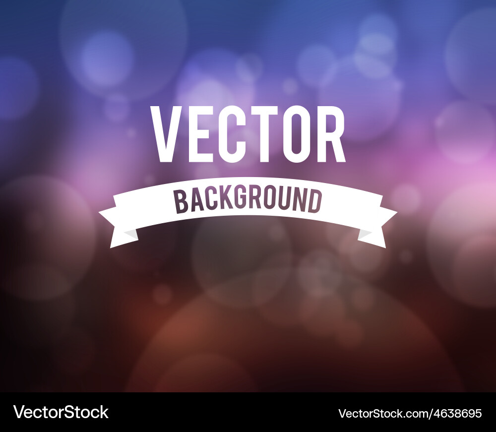 Bokeh effect with blur background collection vector image