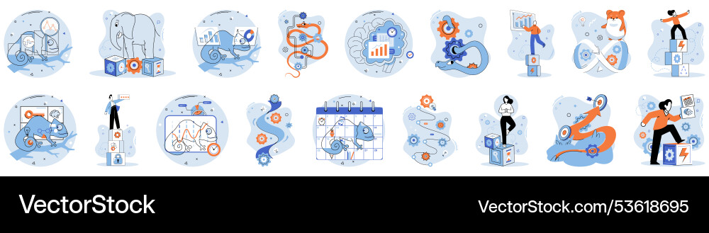 Visual representation of key soft skills including Visual representation of key soft skills including vector image
