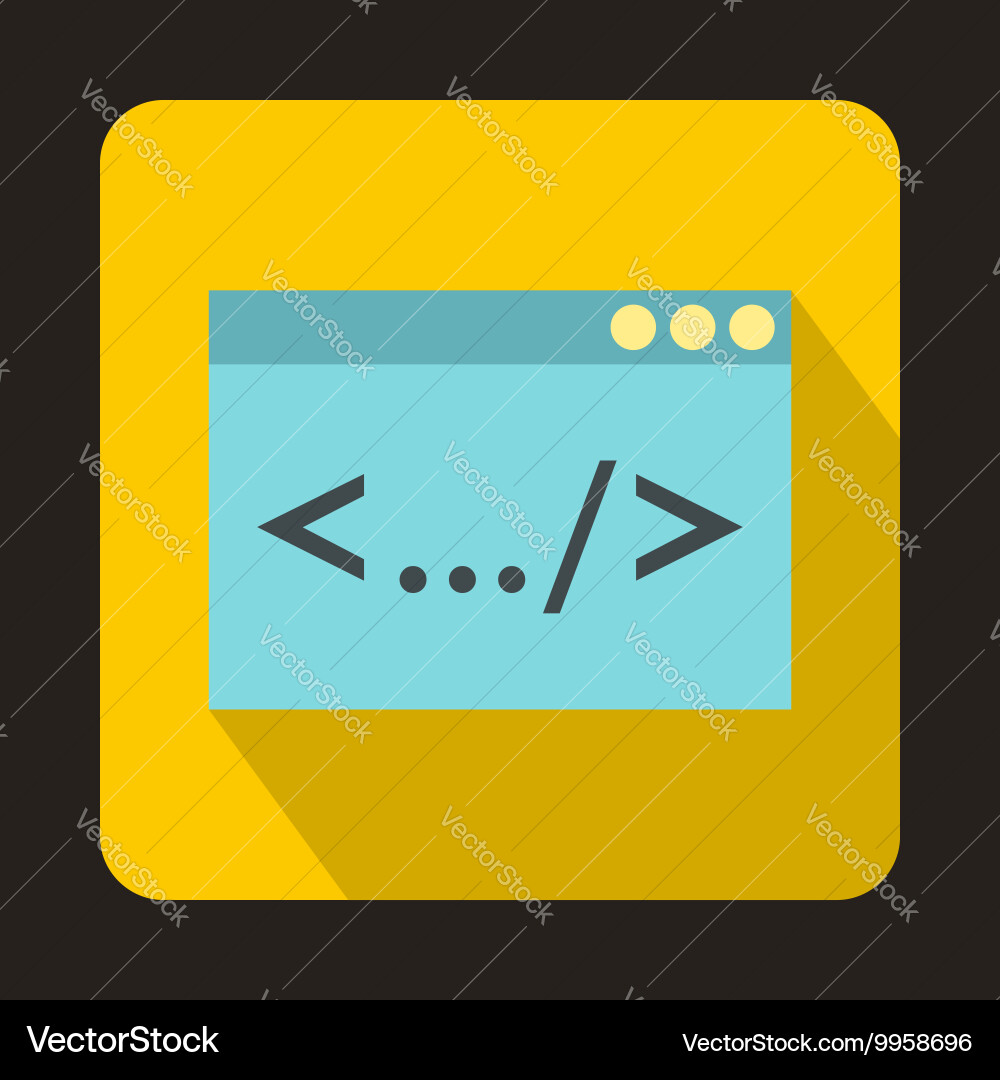 Greater than less icon flat style Vector Image