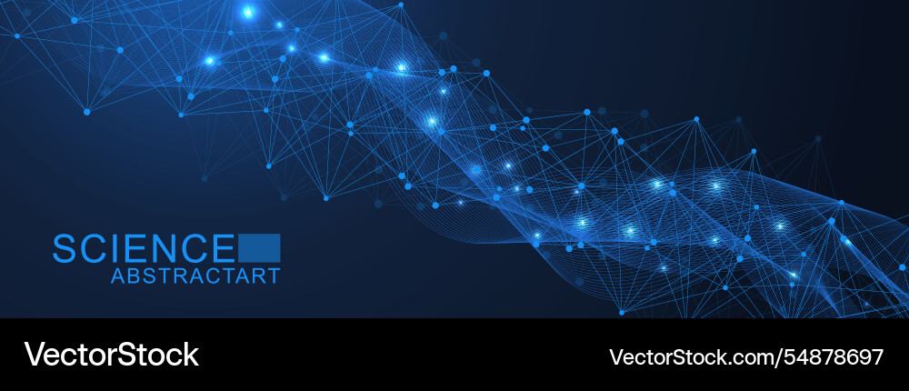 AI Network Abstract Background vector image