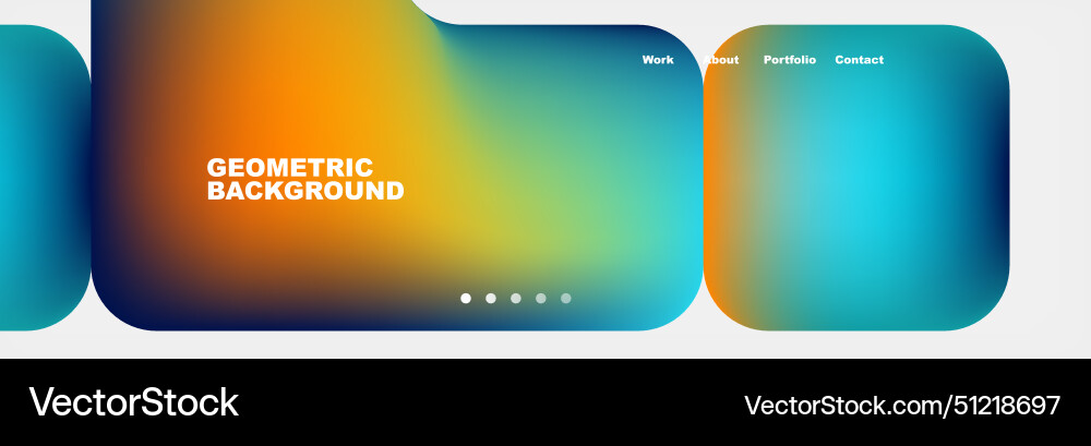 Square internet web page design template Vector Image