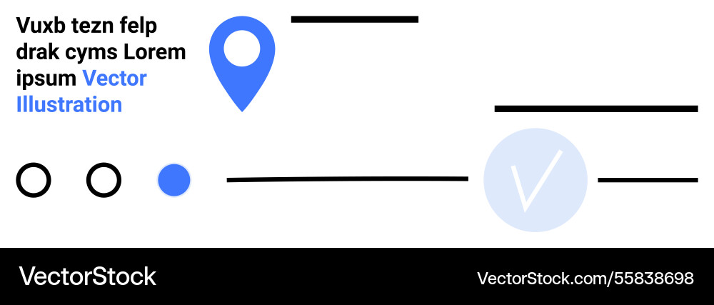 Abstract graphic with geolocation icon text vector image