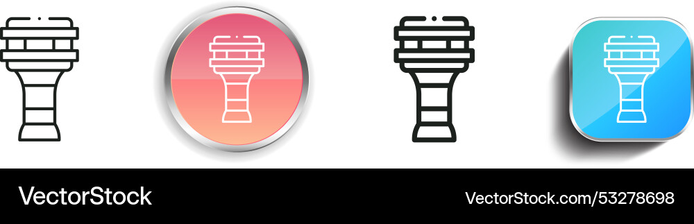 Darbuka icon thin linear regular and button style vector image