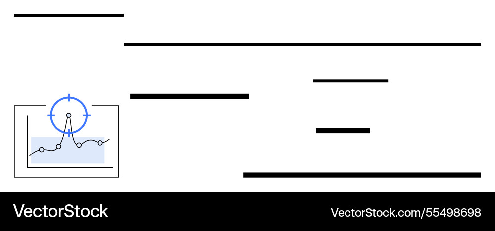 Data analysis and graph targeting concept Data analysis and graph targeting concept vector image