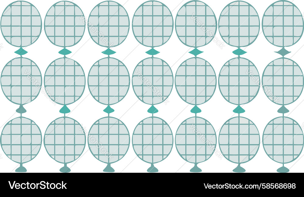Geometric Circular Grid Pattern Vector Image